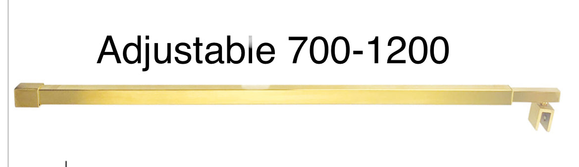 Adjustable Brace Arm 700mm - 1200mm (wall to glass)