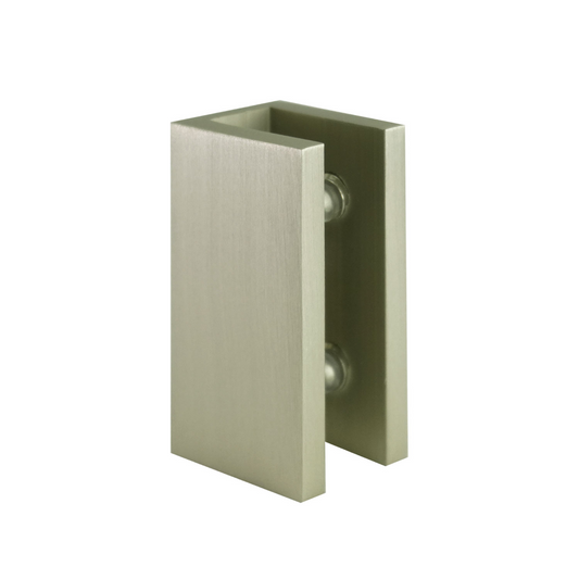 Brushed nickel 10mm shower glass wall bracket