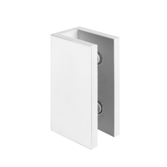 White 10mm shower glass wall bracket